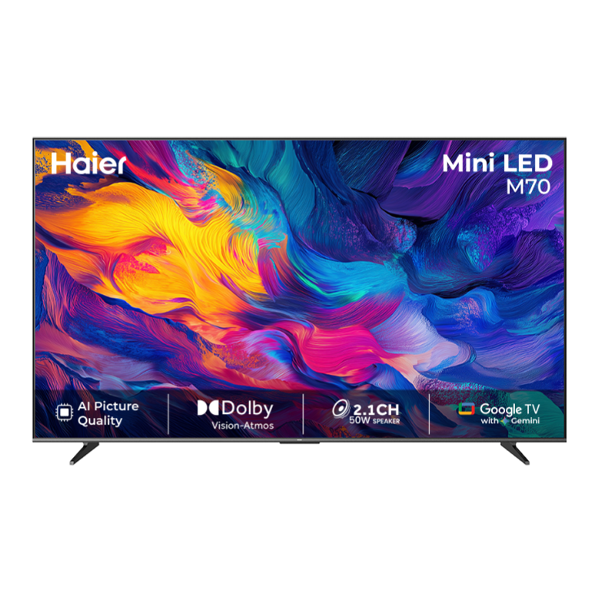 Buy Haier 139 cm (55 Inch) 55M70UHMINI New M70 Series MiniLED AI Smart Google TV - Vasanth & Co