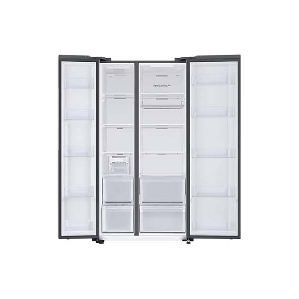 Buy Samsung 653L 3 Star RS76CB81A333HL Glam Deep Charcoal Bespoke AI Convertible 5 in 1 Side by Side Refrigerator - Vasanth & Co