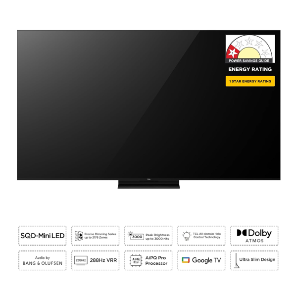 Buy TCL 55 Inch 55C7L 4K SQD Mini LED TV Black - Vasanth & Co