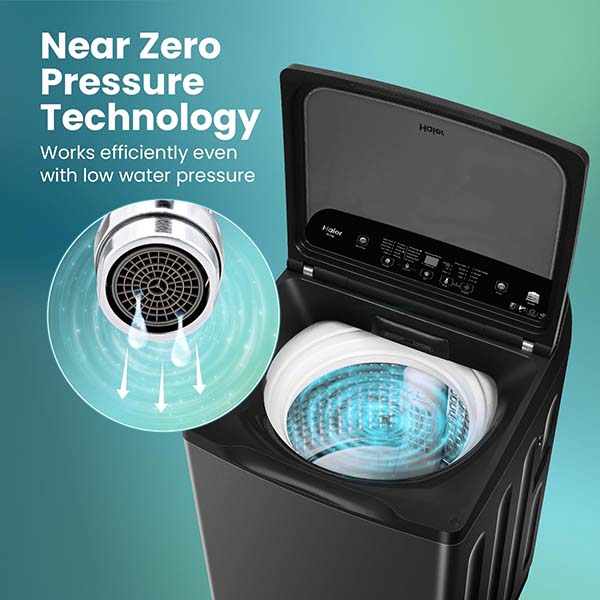 Buy Haier 10.5 Kg HWM105-H688BK 5 Star fully Automatic Top Load Washing Machine - Vasanth & Co
