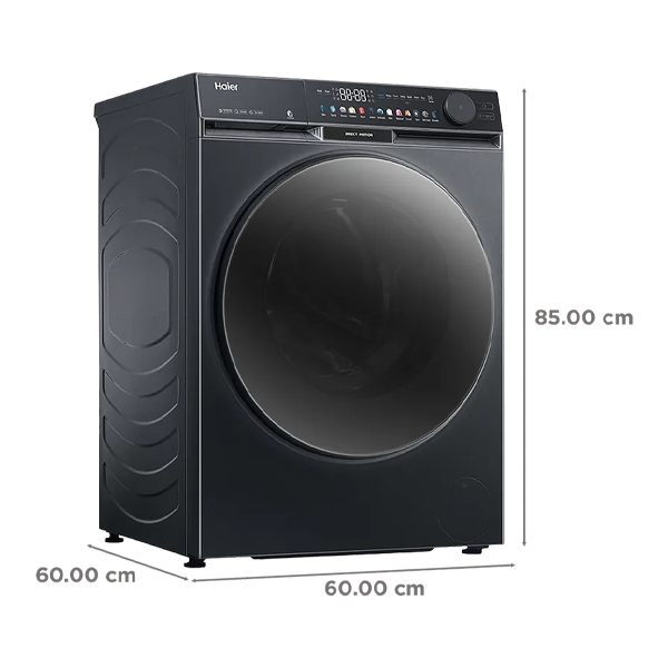 Buy Haier 10 Kg HW100-DM14F9BKU1 5 Star Fully Automatic Front Load Washing Machine - Vasanth & Co