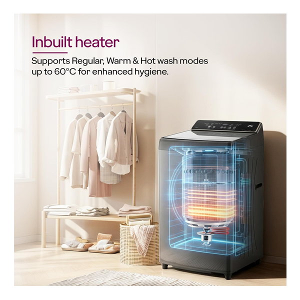 Buy Godrej 7.5 KG 5 Star WTEON VAL 75 5.0 FDAG C MTBK Top Load Washing Machine - Vasanth & Co