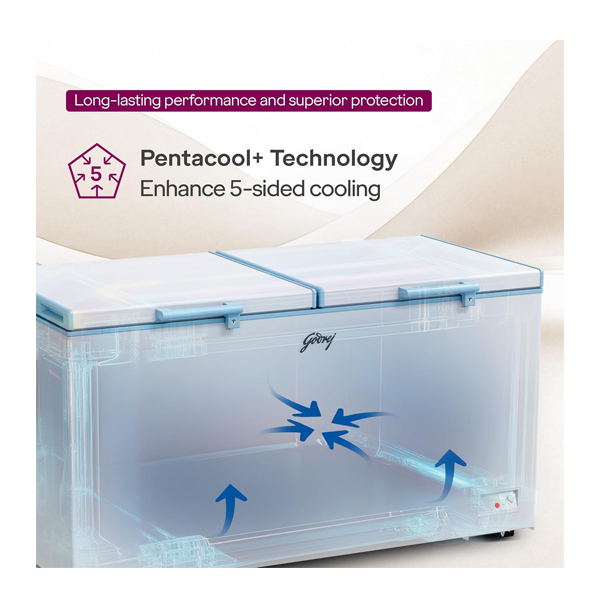 Buy Godrej 505L 4 Star DH ESNCH 530D 2HCLP RW Deep Freezer - Vasanth & Co