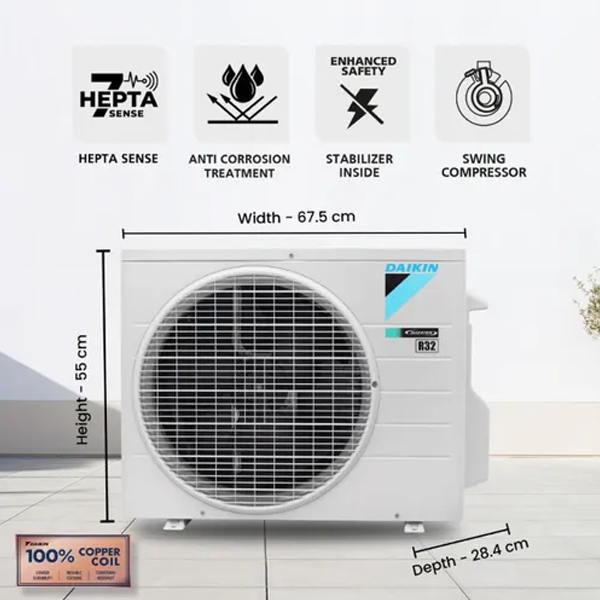 Buy Daikin 1 Ton 5 Star ATKM35XV16 Inverter Split Air Conditioner - Vasanth and Co