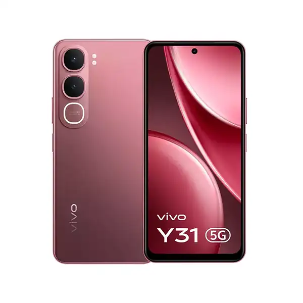 Buy Vivo Y31 6 GB RAM 128 GB 5G Blush Red Mobile Phone - Vasanth and Co