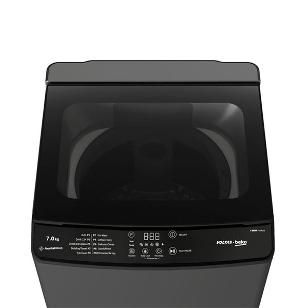 Buy Voltas Beko 7 Kg 5 Star WTL7006UAA/SPC0OD Grey Fully Automatic Top Load Washing Machine - Vasanth and Co