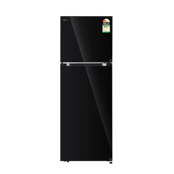 Buy LG 398 L 2 Star GLT4026SNBM Black Glass Frost Free Double Door Refrigerator - Vasanth and Co