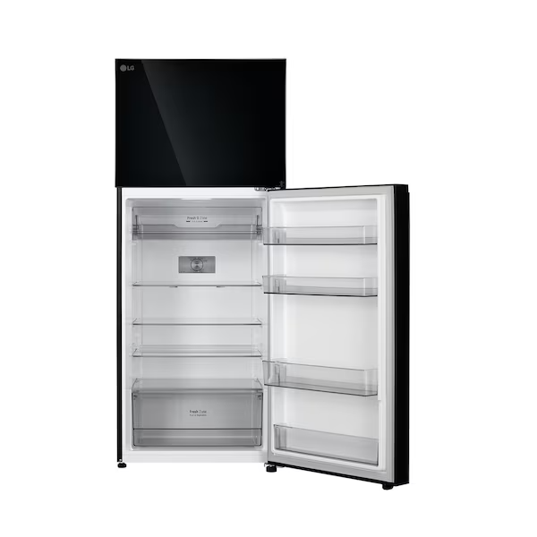 Buy LG 398 L 2 Star GLT4026SNBM Black Glass Frost Free Double Door Refrigerator - Vasanth and Co