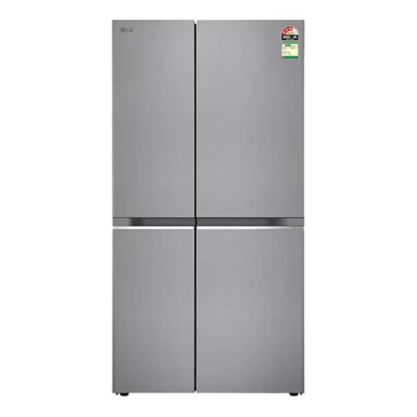 Buy LG 650L 3 Star GL-B257HPZ3 Shiny Steel Convertible Door Cooling+ Side by Side Refrigerator - Vasanth and Co