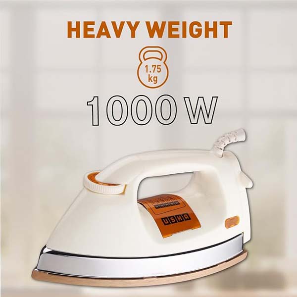 Buy Usha 1.75 kg 3710 1000W White Heavy Weight Dry Iron - Vasanth and Co