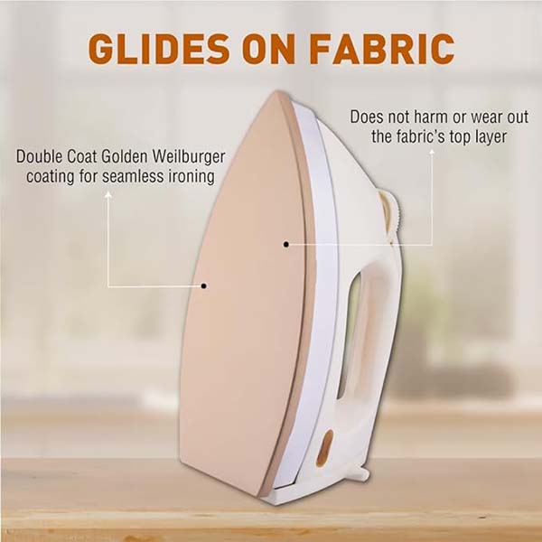 Buy Usha 1.75 kg 3710 1000W White Heavy Weight Dry Iron - Vasanth and Co
