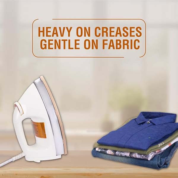 Buy Usha 1.75 kg 3710 1000W White Heavy Weight Dry Iron - Vasanth and Co