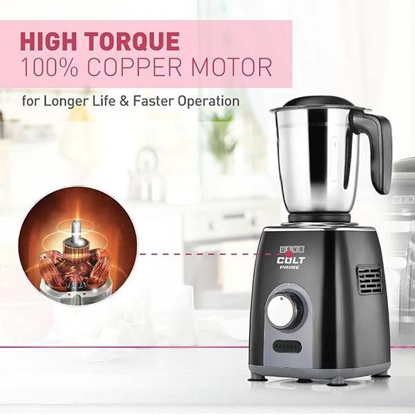 Buy Usha 500W 3 Jars Colt Prime Mixer Grinder - Vasanth and Co