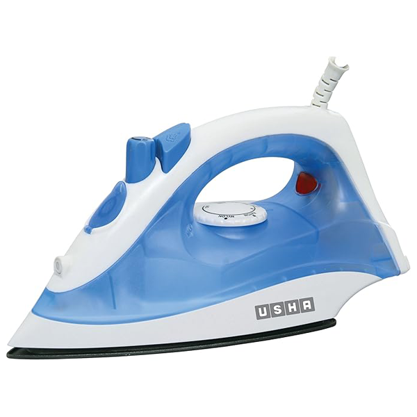 Buy Usha 1300W Steam Pro SI 3713 Non-Stick Soleplate White & Blue Steam Iron - Vasanth and Co
