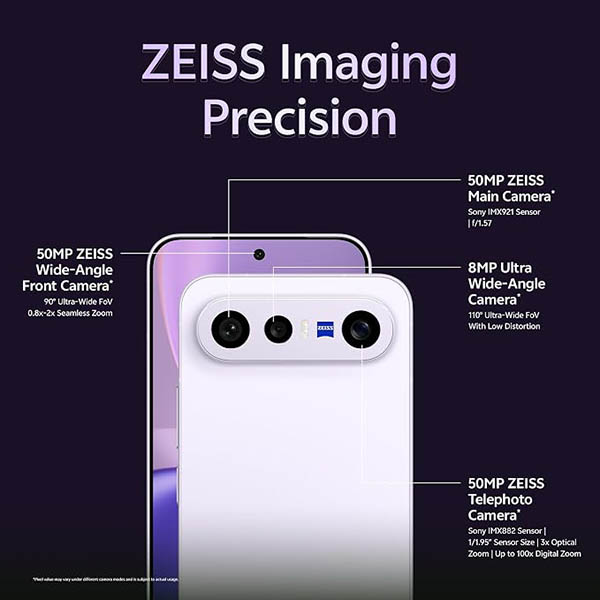 Buy Vivo X300 FE 5G 8GB 256GB Lilac Purple Mobile Phone Online - Vasanth and Co