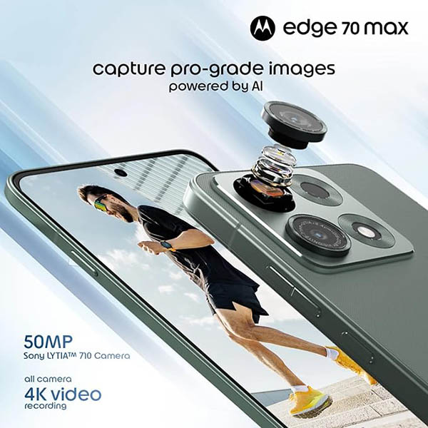 Buy Motorola Edge 70 Max 5G 12GB 256GB Pantone Urban Olive Mobile Phone Online - Vasanth and Co