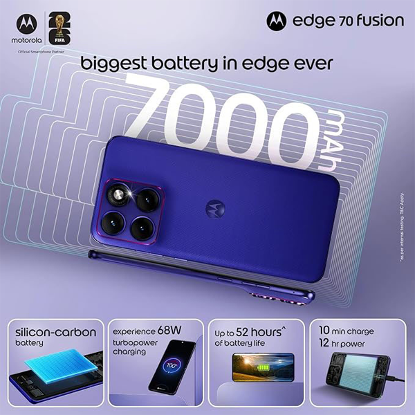 Buy Motorola Edge 70 Fusion 5G 8GB 128GB Pantone Orient Blue Mobile Phone Online - Vasanth and Co