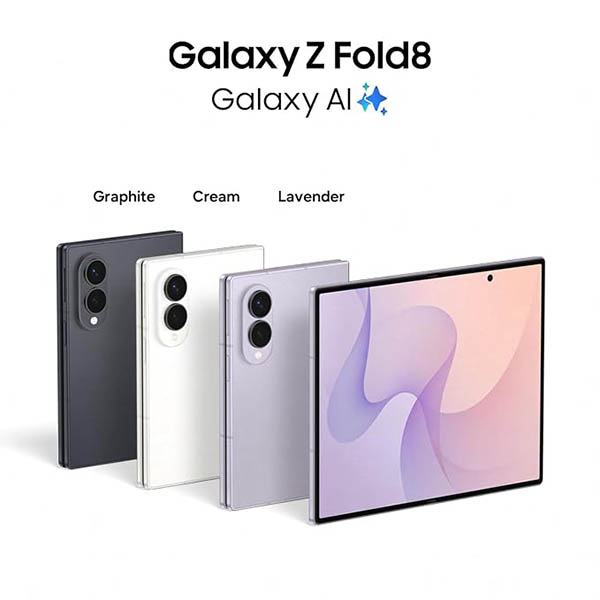 Buy Samsung Galaxy Z Fold8 5G 12GB 256GB Lavender Mobile Phone Online - Vasanth and Co