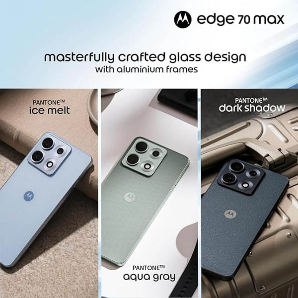 Buy Motorola Edge 70 Max 5G 8GB 256GB Pantone Aqua Gray Mobile Phone Online - Vasanth and Co