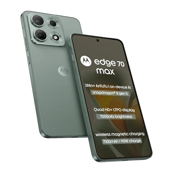 Buy Motorola Edge 70 Max 5G 8GB 256GB Pantone Aqua Gray Mobile Phone Online - Vasanth and Co