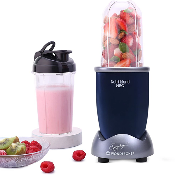 Buy Wonderchef 500 Watts 2 Jars Nutri blend Neo Blue Mixer Grinder Online - Vasanth and Co