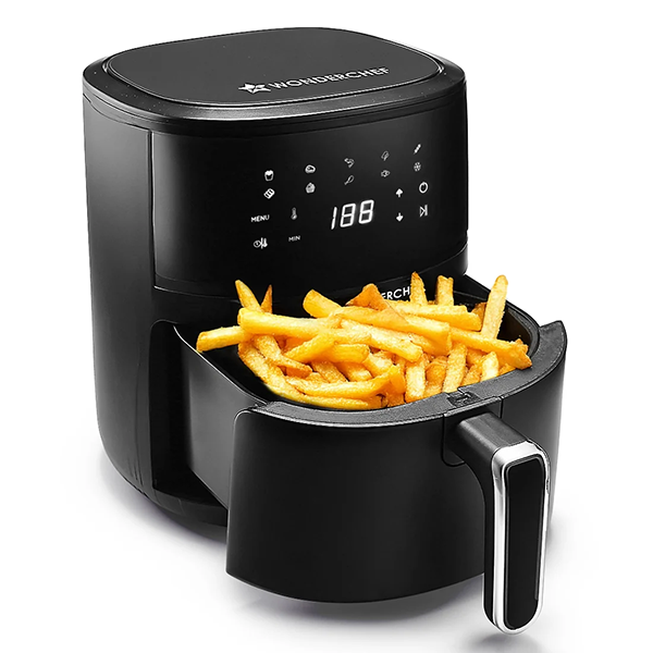 Buy Wonderchef 4.5L 1300W Neo Pro Black Digital Air Fryer - Vasanth and Co