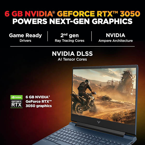 Buy HP Victus AMD 15-FB3120AX Ryzen 7 16GB 512GB SSD RTX 3050 Windows 11 Blue Gaming Laptop Online - Vasanth and Co
