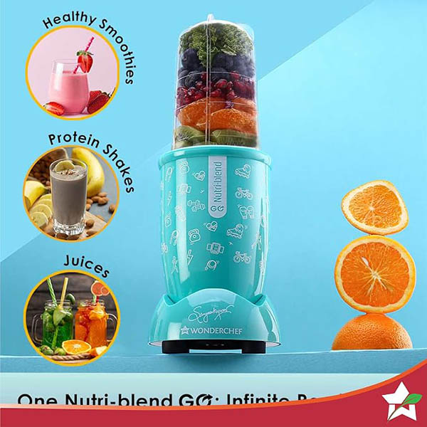 Buy Wonderchef 400 Watts Nutri Blend Go Mint Blender Online - Vasanth and Co