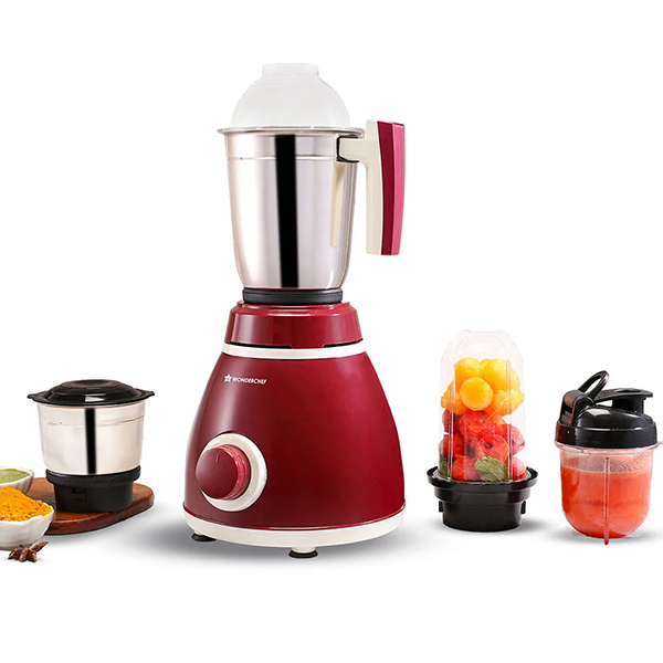 Buy Wonderchef 500 Watts 4 Jars Acura Plus Maroon Mixer Grinder Online - Vasanth and Co