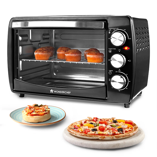 Buy Wonderchef 19 L Black Oven Toaster Griller Online - Vasanth and Co