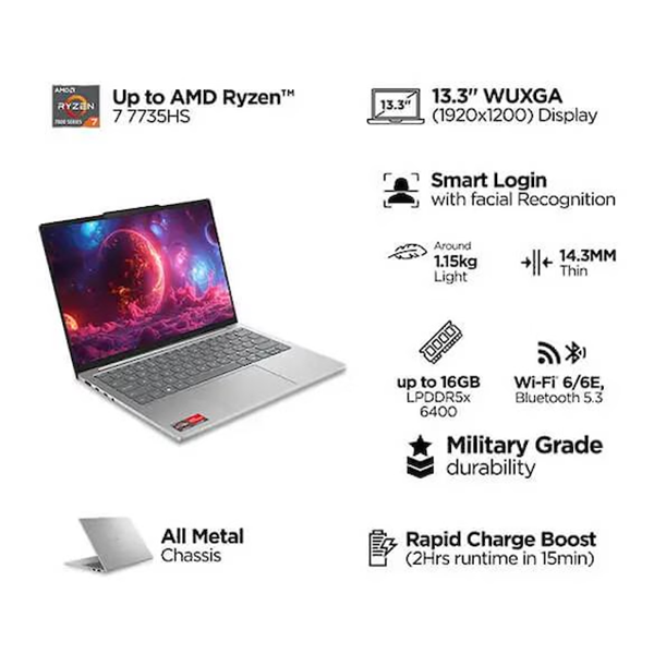 Buy Lenovo IdeaPad Slim 5 AMD Ryzen 7 16GB RAM 512GB SSD 83J2006BIN Laptop Online - Vasanth and Co