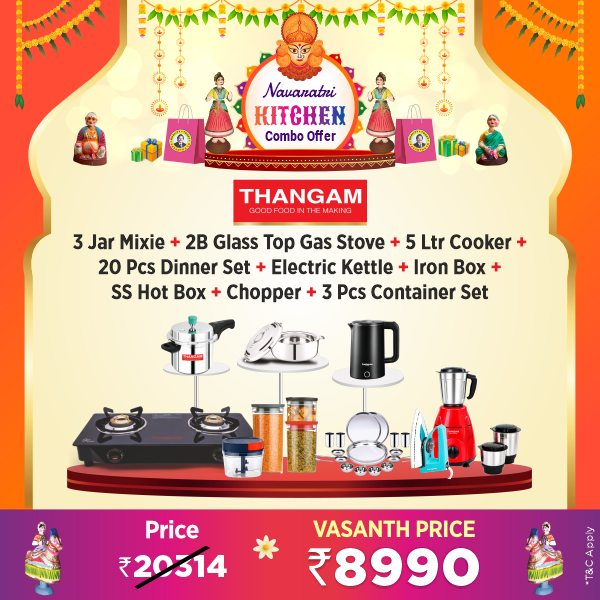 Buy Thangam GT Prime 2 Burner Gas Stove - Vasanth and Co