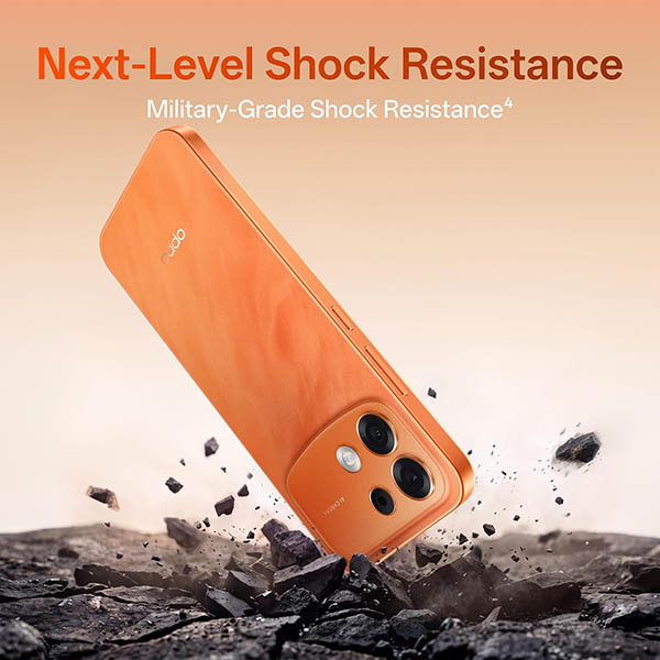 Buy Oppo F35 Pro 5G 6 GB RAM 128 GB Sunrise Orange Mobile Phone - Vasanth and Co