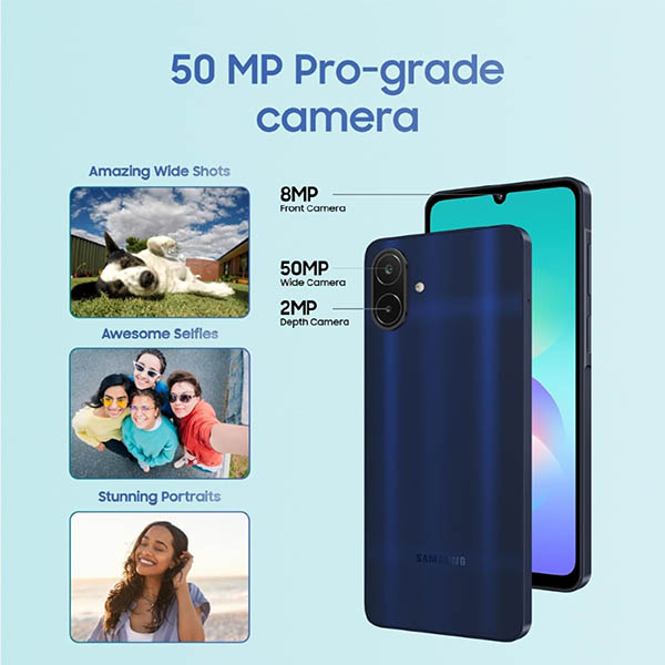 Buy Samsung A08 4 GB RAM 64 GB Dark Blue Mobile Phone - Vasanth and Co