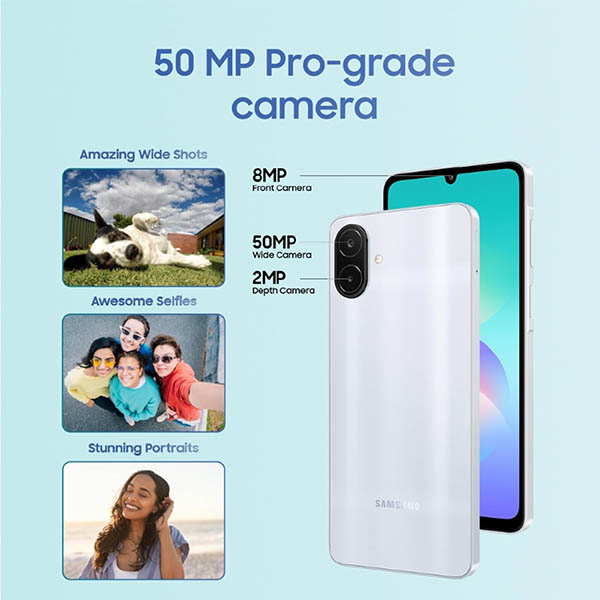 Buy Samsung A08 4 GB RAM 64 GB Silver Mobile Phone - Vasanth and Co