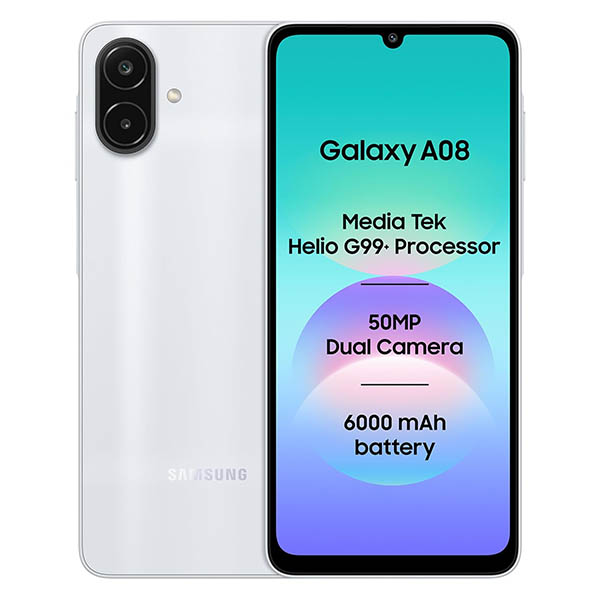 Buy Samsung A08 4 GB RAM 64 GB Silver Mobile Phone - Vasanth and Co