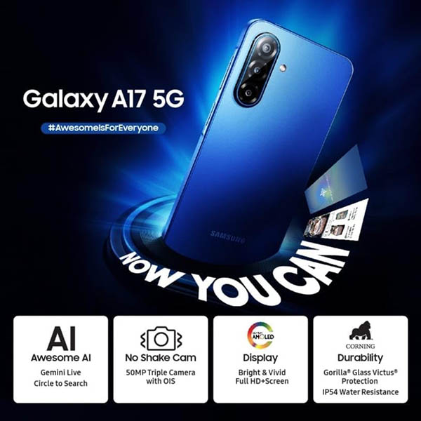 Buy Samsung A17 5G 6 GB RAM 128 GB Blue Mobile Phone - Vasanth and Co