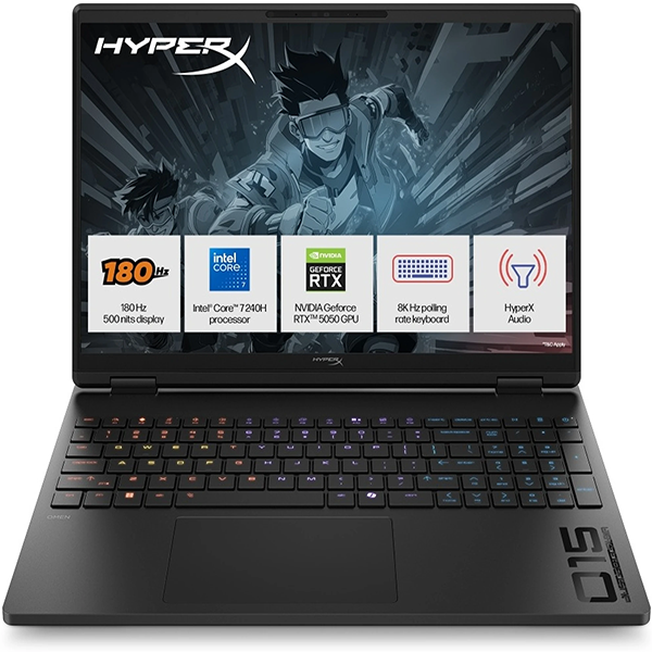 Buy HP HyperX Omen Intel Core 7 240H (24 GB/1 TB SSD/Windows 11 Home/8 GB Graphics/NVIDIA GeForce RTX 5050) 15-GA0054TX Gaming Laptop - Vasanth and Co