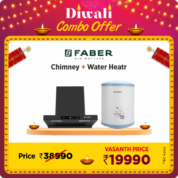 Buy Faber Hood Majestic BLDC TC FL SC HC BK IN 60 Black Wall Mounted Chimney - Vasanth and Co