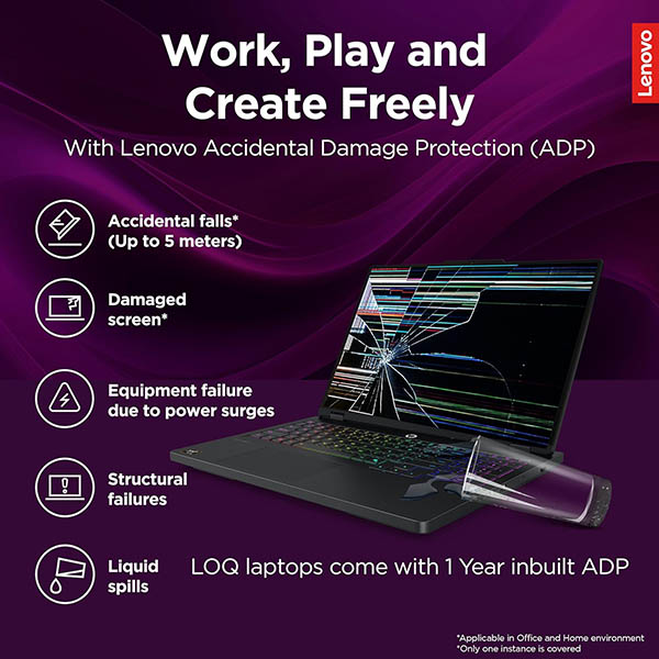 Buy Lenovo LOQ Intel Core i7-14700HX 83JE01N6IN 8GB 16GB RAM 1TB SSD FHD 15.6 Inch 39.6cm Windows 11 Grey Gaming Laptop - Vasanth and Co