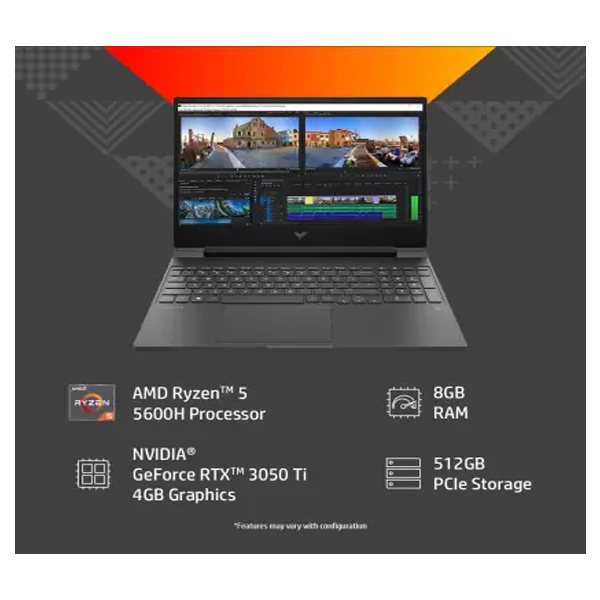 Buy HP LAPTOP 15-FB0052AX RYZEN 7 (8GB RAM/512GB SSD/RTX 3050 4GB Graphics/Win 11) | Vasanthandco