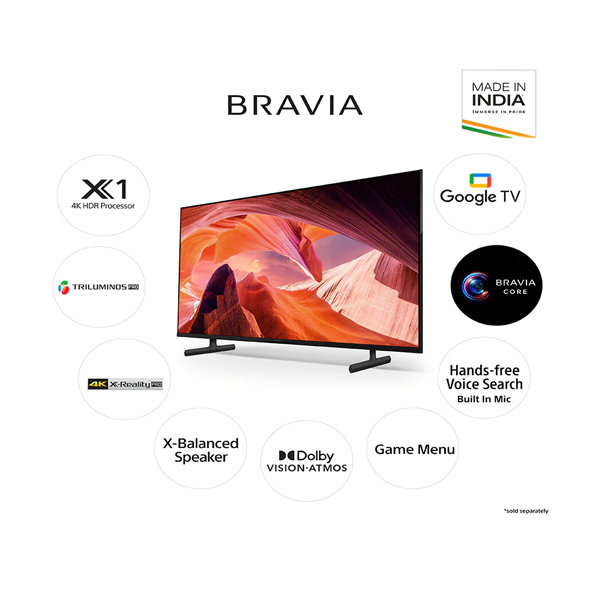 Buy Home Appliances online India-Vasanth & Co Buy Sony Bravia 43 inch 108  cm KD-43X75L Ultra HD 4K Smart LED TV