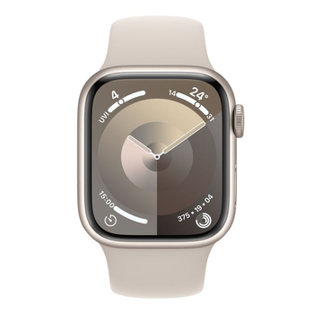 Buy Apple Series 9 GPS 41mm Starlight Aluminium Case with Starlight Sport Band - S/M Watch  - Vasanth and Co