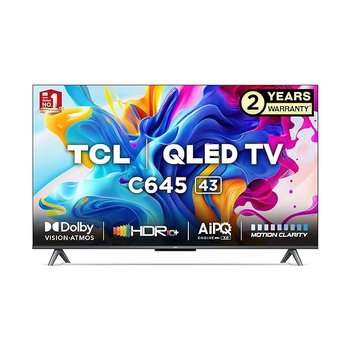 Buy TCL 108 cm 43 inch 43C645 4K Ultra HD Smart QLED Google TV - Vasanth and Co